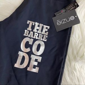 The Barre Code x Onzie Foil High Rise Midi Legging